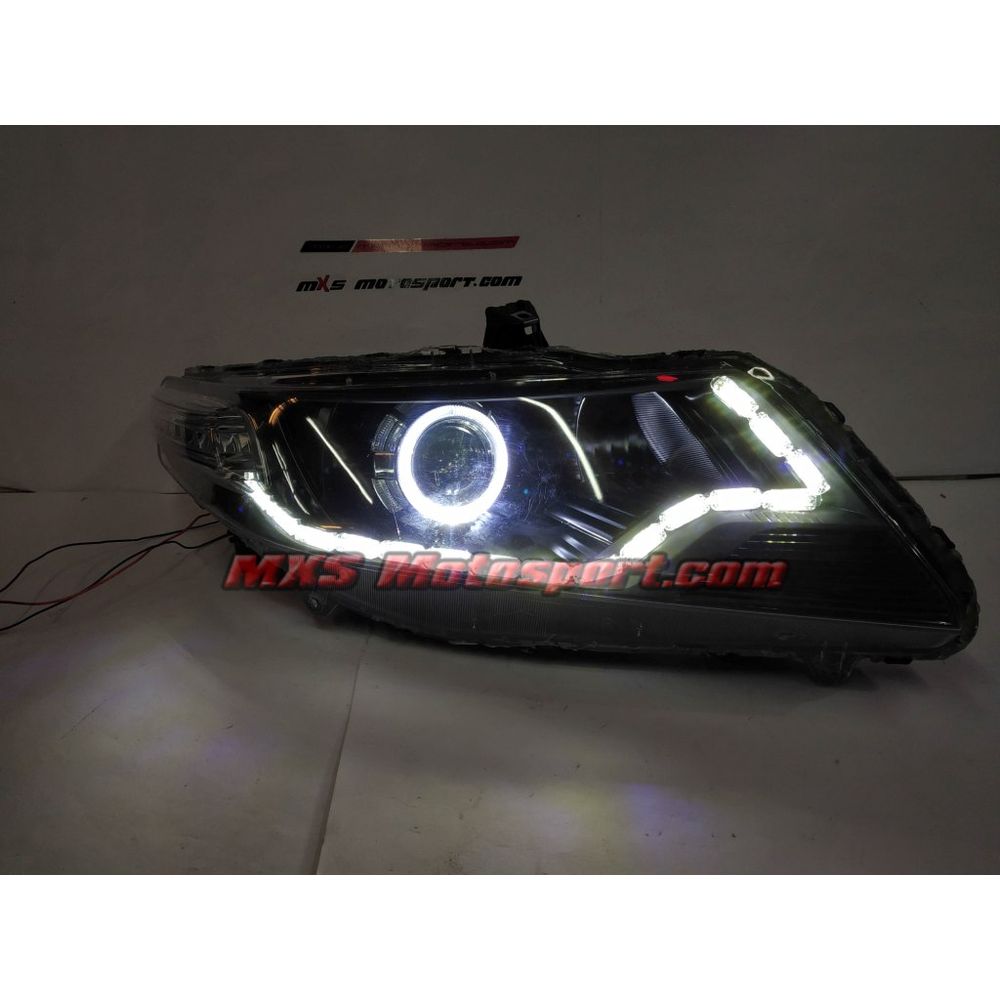 MXSHL735 Honda City Daytime LED Projector Headlights with Matrix Turn Signal Mode