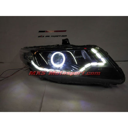 MXSHL735 Honda City Daytime LED Projector Headlights with Matrix Turn Signal Mode