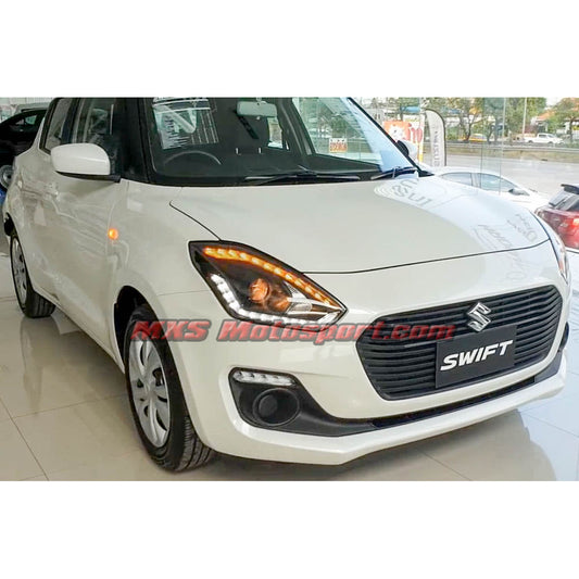 MXSHL704 Maruti Swift & Dzire Led Daytime Projector Headlights with Matrix Turn Signal Mode