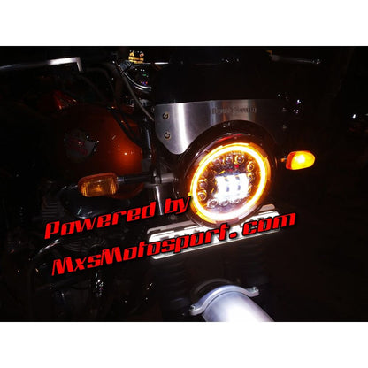 MXSHL711 Royal Enfield Interceptor 650 Cree LED Daymaker Projector Headlight
