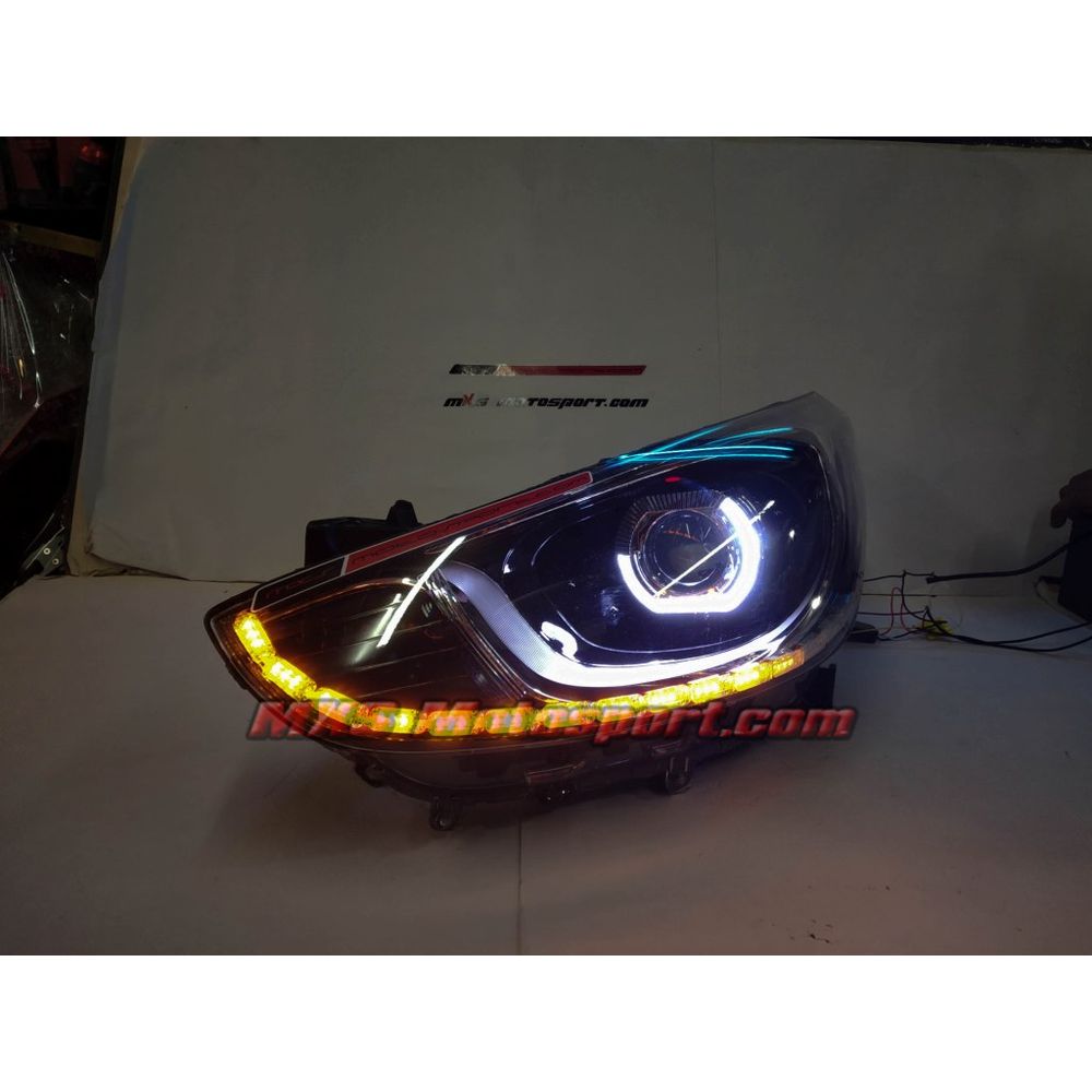 MXSHL724 Hyundai Verna Fluidic Daytime Projector Headlights with Matrix Turn Signal Mode
