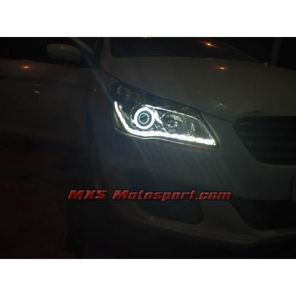 MXSHL727 Maruti Suzuki Ciaz Daytime LED Projector Headlights with Matrix Turn Signal Mode