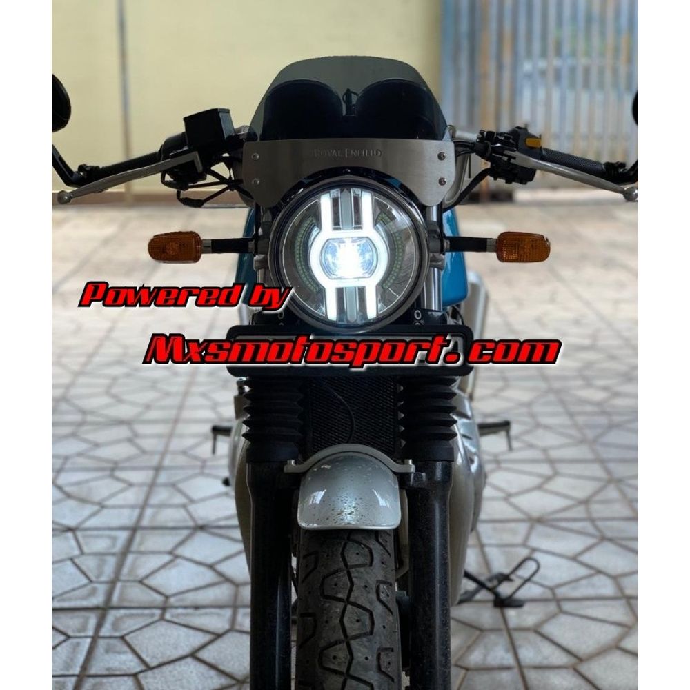 MXSHL729 Royal Enfield Interceptor 650 Cree LED Daymaker Projector Headlight