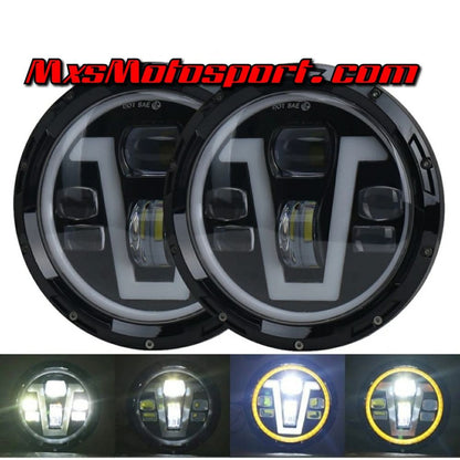 MXSHL753 Royal Enfield Interceptor 650 Cree LED Daymaker Projector Headlight