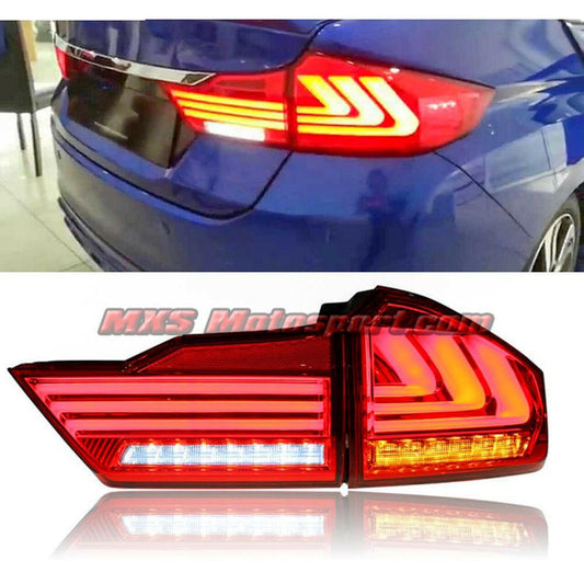 MXSTL14 LED Tail Lights for New Honda City i-Dtec Pair - mxsmotosport