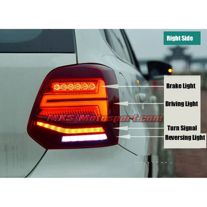 MXSTL171 Volkswagen Polo Led Tail Lights with Matrix Turn Signal Mode