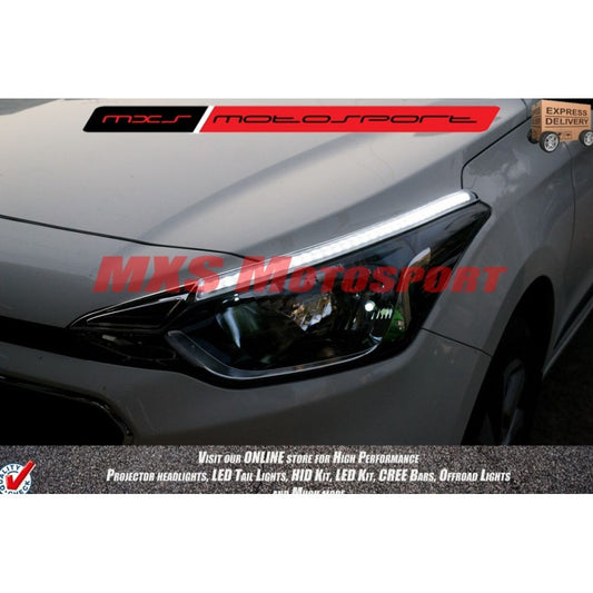 MXS2217 Audi-Style White DRL Daytime Running Light For Hyundai i20 Elite